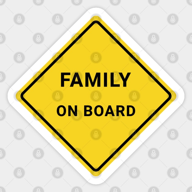 Family on Board Sticker by powniels